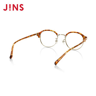 JINS睛姿含镜片近视镜CLASSIC 70's可加配防蓝光镜片LMF17A038（84 深棕色）