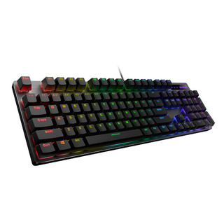 RAPOO 雷柏 V500RGB 104键 有线机械键盘 黑色 雷柏黑轴 RGB