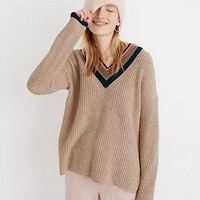 Madewell Tipped Forrest V-Neck Sweater