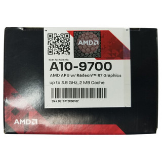 AMD APU A10-9700 CPU 3.5GHz 4核4线程