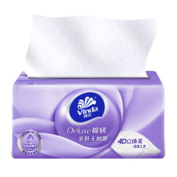 Vinda 维达 棉韧立体美系列 抽纸 3层110抽10包(133mm*195mm)