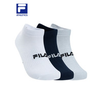 FILA Athletics 斐乐运动短袜套装 2021年夏季新款舒适短袜套装 玉石白\RD宝蓝\月光灰-99 XS