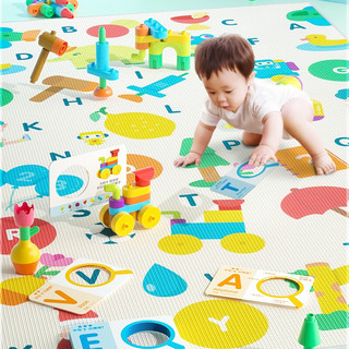 BLOKS 布鲁可积木 启初精灵系列 积木爬爬垫字母款 + 11006 积木包