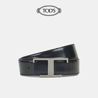 TOD'S 托德斯 2021春夏新品男士双面牛皮腰带皮带 XCMCQR51100OXW（黑色拼棕色、110cm）