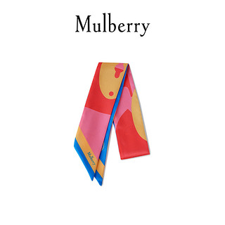 Mulberry/玛珀利2021秋冬新款50周年邮差锁扣印花包袋围巾 VS4601 粉色