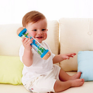 Hape 益智玩具婴幼儿雨声安抚沙漏睡眠安抚亲子互动玩具1-3周岁男孩女孩小孩礼物 新老款随机发出 蓝色 E0328