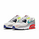 NIKE 耐克 Air Max 90 男子跑鞋 DA5562-001 白色/灰色/黄色 42.5