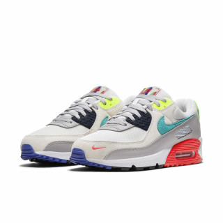 nike耐克airmax90男子跑鞋da5562001白色灰色黄色40