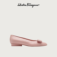 Salvatore Ferragamo/菲拉格慕 女士芭蕾平底鞋 741092（6.5、淡粉红色/1D）