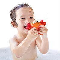 Hape泰迪&朋友们宝宝婴儿洗澡玩具玩偶儿童戏水浴室戏水玩具 花式喷泉水泵+螃蟹小鱼