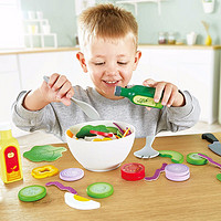 hape 过家家玩具 缤纷棒棒冰套装 仿真蔬菜沙拉3-6岁女孩男孩儿童生日礼物早教益智 E3174 绿色沙拉