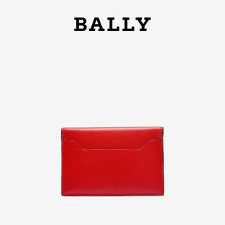 Bally/巴利新款CARLY W女士红色皮革卡片夹6235188