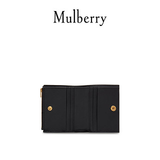 Mulberry 玛珀利 2021春夏新款牛皮拉链卡包多卡槽卡夹 RL6471 黑色