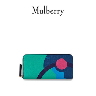Mulberry 玛珀利 2021秋冬新款50周年8卡槽环绕式拉链钱包 RL6956 多彩色
