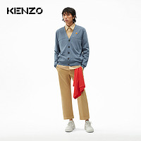 KENZO 2021春夏新品男士小虎头针织开衫 FB55CA5813TB 99 黑色 M