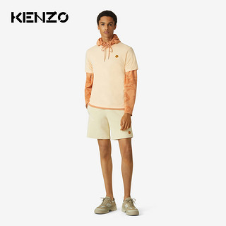 KENZO 2021春夏新品男士刺绣小虎头全棉T恤 FB55TS0034SA 76 海军蓝色 L