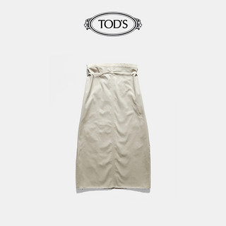 TOD'S 托德斯 2021春夏新品女士半身裙半身长裙 X4W9142511ETLF（38、米白色）