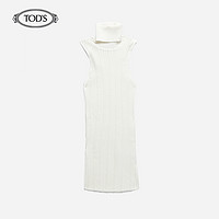 TOD'S 托德斯 2021夏季新品女士连衣裙无袖针织衫 X8WC142809ETMV 白色 M