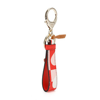 MCM 女士 礼盒装红色拼色人造革钥匙扣弹簧扣钥匙环包包挂饰MXZAACF01RP001 红色拼色