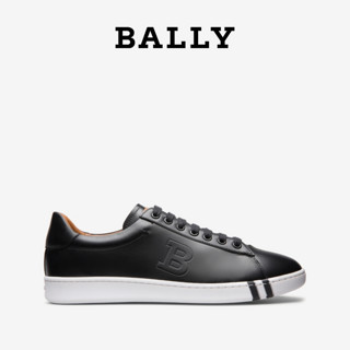 Bally/巴利新款ASHER男士黑色潮流百搭真皮运动鞋休闲板鞋6205249 黑色 40