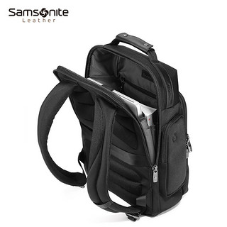 2021年新品Samsonite/新秀丽双肩包休闲商务电脑包大容量背包男包TW0*09006 黑色