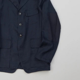 Nigel Cabourn 男士亚麻斜纹布夹克外套 80420080000 海军 52