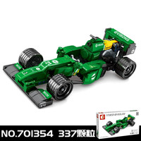 森宝积木儿童拼装玩具跑车模型小颗粒F1方程式赛车雷诺车队男孩子6-8-10岁男孩积木 701354