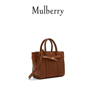 Mulberry/玛珀利女包Bayswater迷你牛皮单肩斜挎包手提包HH4948  灰褐色