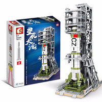 SEMBO BLOCK 森宝积木 探索宇宙奥秘系列 203306 东方红人造卫星发射台