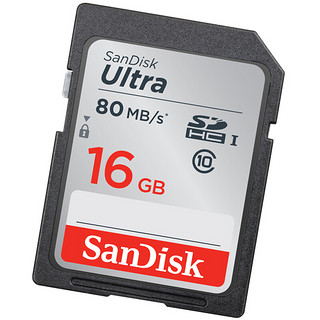 SanDisk 闪迪 至尊高速系列 Ultra SD存储卡 16GB（UHS-I、C10）