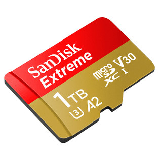  闪迪 Sandisk  Extreme 至尊极速移动系列 MicroSD存储卡 1TB（U3、V30、A2）