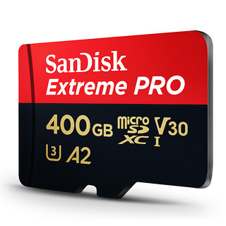 SanDisk 闪迪 Extreme PRO 至尊超极速系列 Micro-SD存储卡 400GB (UHS-I、V30、U3、A2)