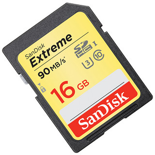 SanDisk 闪迪 Extreme 至尊极速系列 SD存储卡 16GB（UHS-I、V30、U3）