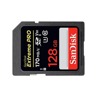 SanDisk 闪迪 Extreme PRO 至尊超极速系列 SD存储卡 128GB（UHS-I、V30、U3）