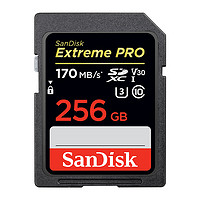 Prime会员：SanDisk 闪迪 Extreme PRO SDXC存储卡 256GB（U3、C10、V30）