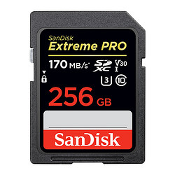 SanDisk 闪迪 Extreme PRO SDXC存储卡 256GB（U3、C10、V30）