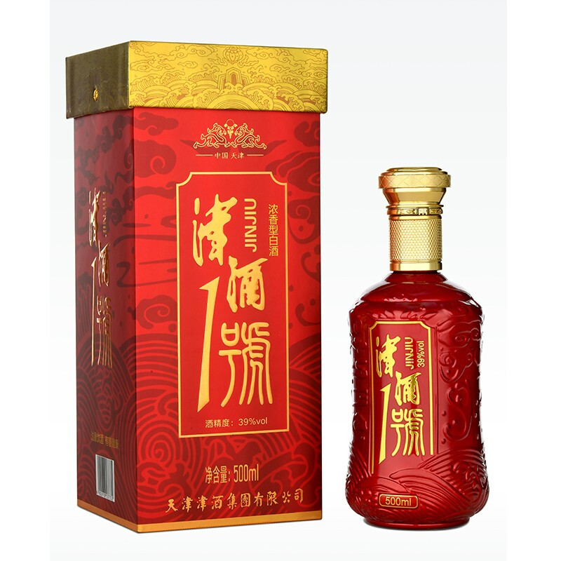 JINJIU 津酒 1号 39%vol 浓香型白酒 500ml 单瓶装