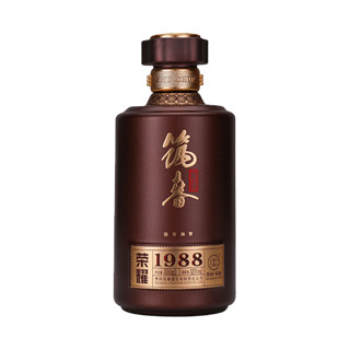 筑春 荣耀 1988 53%vol 酱香型白酒 500ml*6瓶 整箱装