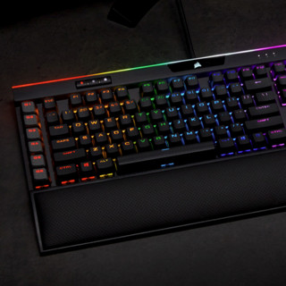 USCORSAIR 美商海盗船 K95 RGB PLATINUM XT 104键 有线机械键盘 黑色 Cherry茶轴 RGB