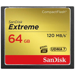 SanDisk 闪迪 至尊极速系列 Extreme CF存储卡 64GB（UHS-III）