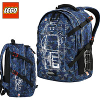 乐高LEGO 学生书包双肩背包小学3-6-9年级初中生8-15岁 20041 蓝色