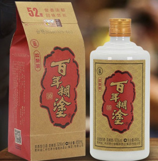 百年糊涂 欢聚装 52%vol 浓香型白酒 450ml*2瓶 双支装