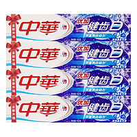 中华牙膏 优加健齿白深海晶盐牙膏 155g*4