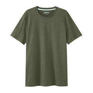 Baleno 班尼路 男女款圆领短袖T恤 88002294 中军绿 S