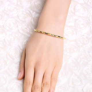 CHJ JEWELLERY 潮宏基 SDG30000623 招财进宝足金手镯 6cm 25.55g