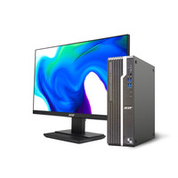 acer 宏碁 商祺 SQX4270 23.8英寸 台式机 黑色(酷睿i5-11400、核芯显卡、8GB、1TB HDD、风冷)