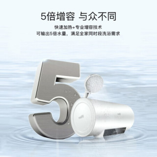 华帝(VATTI)60升家用储水式电热水器 2100W双管多档速热 5倍增容 遥控预约 搪瓷内胆 防电墙DDF60-i14022