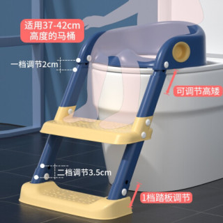 Nan Ji Ren 南极人婴儿坐便器 南极人 Nanjiren 儿童坐便器马桶梯椅男女宝宝大号便盆尿盆小孩马桶圈蓝黄色pvc软垫男女通用 报价价格评测怎么样 什么值得买