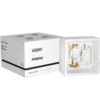 ZIPPO 之宝 Modoli联名系列 ZCBEC-200 打火机 世纪之吻 白色