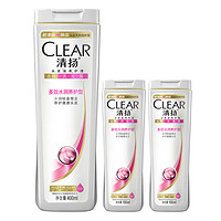 CLEAR 清扬 去屑洗发水露 多效水润养护型 400ml+100ml*2